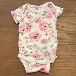 Gerber Pink Floral Bodysuit